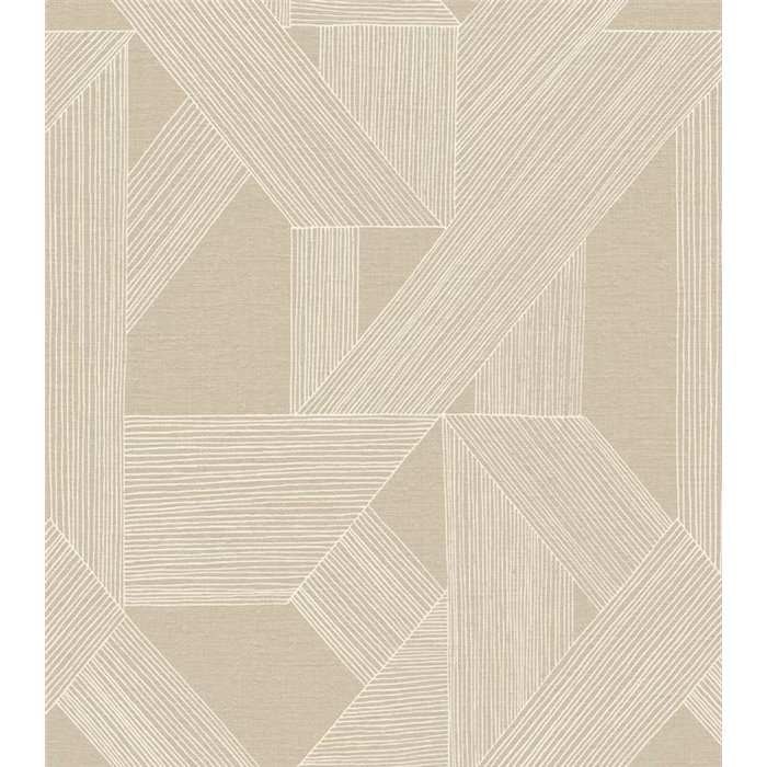 Rasch|Papier peint panoramique moderne motif géométrique beige|Panoramiques