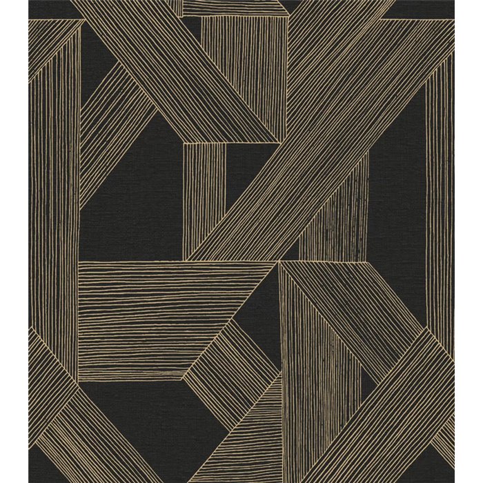 Rasch|Wall mural modern geometric black gold|Wallmurals
