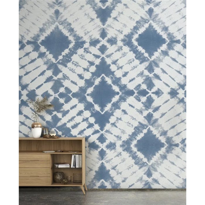 Rasch|Mural pared boho patrón batik mediterráneo|Murales de Pared