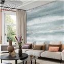 Rasch|Wandbild Stuck Aquarelleffekt blau|Wandbild