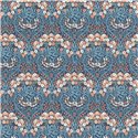 Rasch|Wallpaper floral blue-green roses and tendrils|Wallpaper