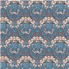 Rasch|Papier peint fleuri roses et vrilles bleu vert|Papier Peint