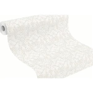 Rasch|Papel pintado floral blanco ideal para dormitorio|Floral 2