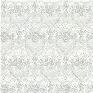 As Creation|Papier Peint rayures et petites fleurs romantiques roses|Romantique