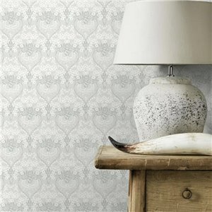 Rasch|Tapete modern dezente Blumen weiß|Tapeten 2
