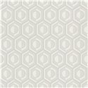 Rasch|Papier peint géométrique 3D gris et blanc|Rétro