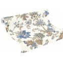 Rasch|Papier peint romantique blanc fleurs style boho|Floral
