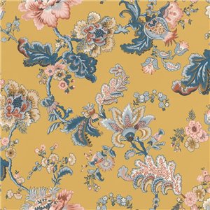 Rasch|Papier peint fleuri Boho gris clair|Floral
