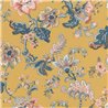 Rasch|Papier peint fleuri Boho jaune|Floral