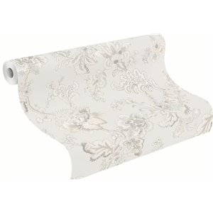 Rasch|Papier peint romantique blanc fleurs style boho|Floral 2