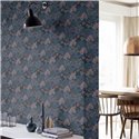 Rasch|Wallpaper palms and exotic foliage blue|Wallpaper