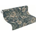 Rasch|Wallpaper hand-drawn flowers blue-green|Floral