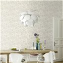 Rasch|Wallpaper romantic light gray floral|Floral