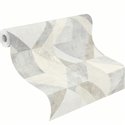 Rasch|Wallpaper modern beige gray geometric pattern|Geometric