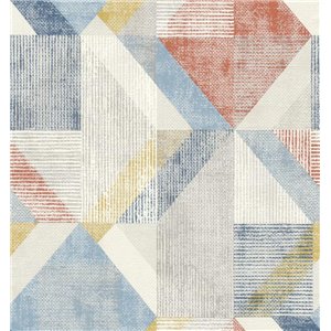 Casadeco|Blue rhombus wallpaper in geometric English style|Rhombus