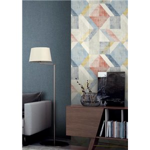 Casadeco|Blue rhombus wallpaper in geometric English style|Rhombus 2