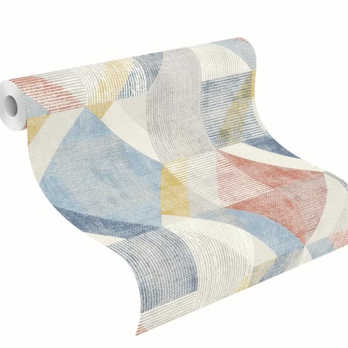 Rasch|Tapete geometrisch mehrfarbig moderner Stil|Geometrisch