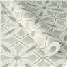Rasch|Papel pintado azulejos portugués gris y verde|Imitacion Azulejos