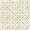 Papel pintado beige con diseño de azulejos artísticos - Rasch Beachhouse 410266