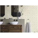 Rasch|Papier peint beige avec design carrelage artistique|Imitation Carreaux