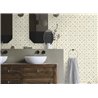 Rasch|Wallpaper beige artistic tile design|Tile Imitation