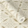 Papel pintado beige con diseño de azulejos artísticos - Rasch Beachhouse 410266