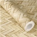 Rasch|Papier peint osier tressé style rustique|Imitation Raphia