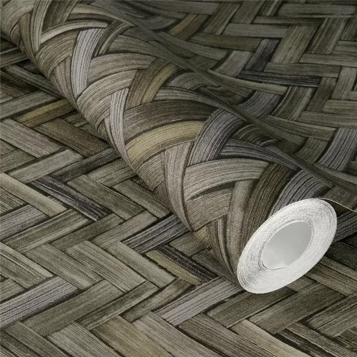 Rasch|Papier peint épi d'osier rustique|Imitation Raphia