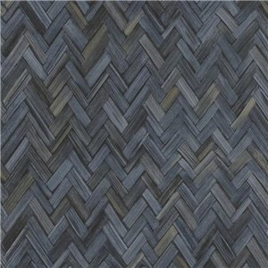 Casamance|Wallpaper natural fibers imitation raffia deep green|Raffia Imitation