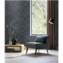 Rasch|Papier peint osier teint bleu|Imitation Raphia