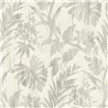 Rasch|Tapete tropische Monstera Pflanzen grau|Tapeten