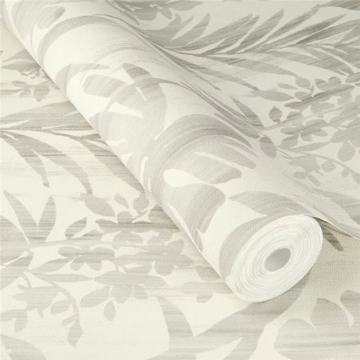 Rasch|Wallpaper tropical monstera plants gray|Wallpaper