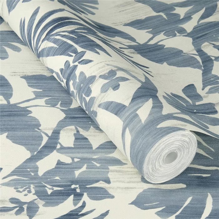 Rasch|Tapete tropische Monstera Blätter blau|Tapeten