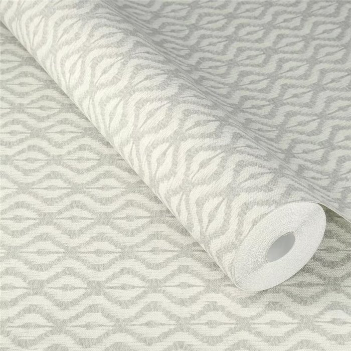 Rasch|Papier peint ikat gris clair|Papier Peint