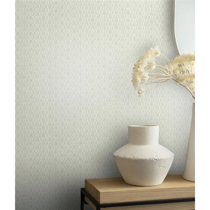 Rasch|Tapete Ikat Pastelltöne grün|Tapeten