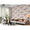 Rasch|Wallpaper watercolor lilac magnolia floral|Floral