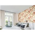 Rasch|Wallpaper watercolor pink magnolia flowers|Floral