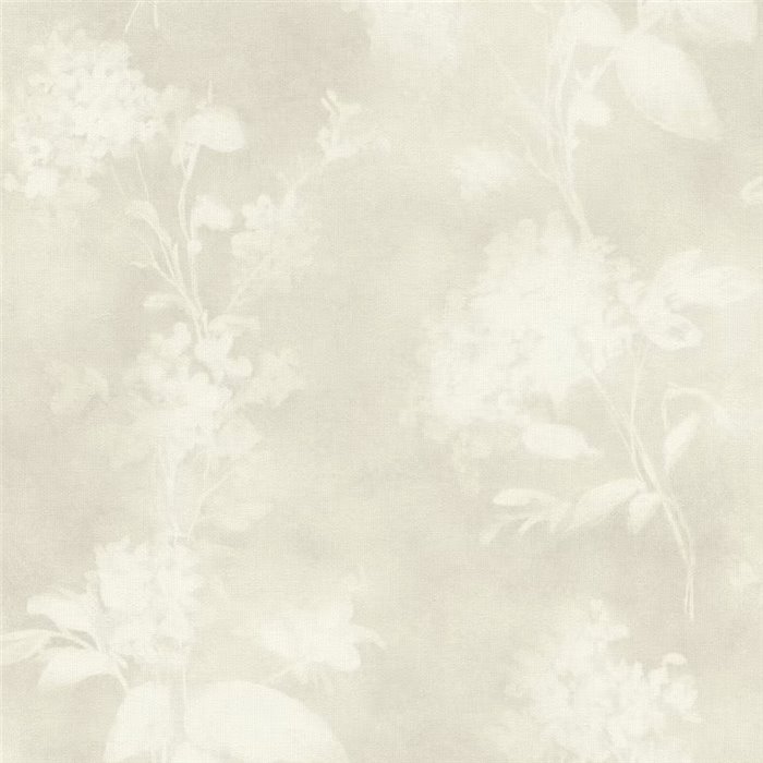 Rasch|Papel pintado flores gris claro efecto acuarela |Papel Pintado