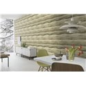 Rasch|Papel pintado abstracto rayas acuarela beige y verde|Abstracto