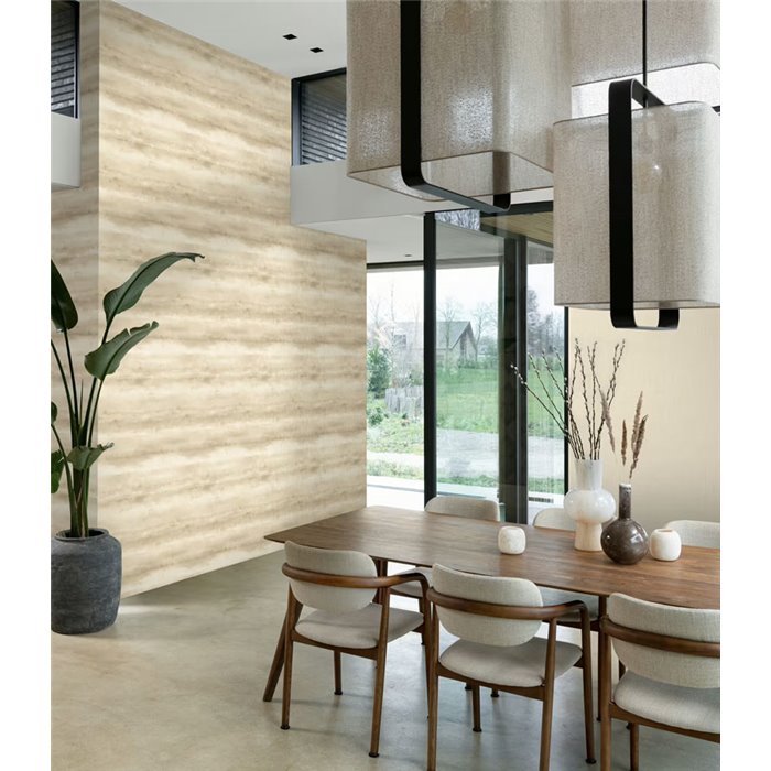 Rasch|Tapete Aquarellstreifen beige Verlaufsoptik|Abstrakt