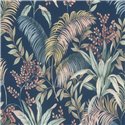 Rasch|Tapete tropisch blau exotische Pflanzen|Tropische