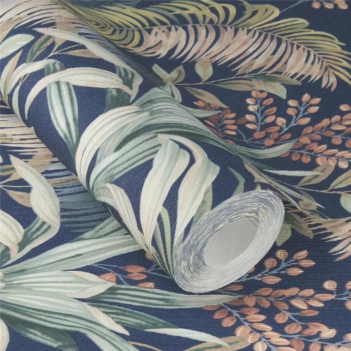 Rasch|Wallpaper exotic blue tropical plants|Tropical