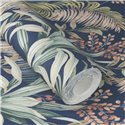 Papel pintado tropical azul plantas exóticas - Rasch Florentine IV 481938