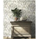 Rasch|Papier peint tropical plantes exotiques gris|Tropical
