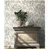 Rasch|Papier peint tropical plantes exotiques gris|Tropical