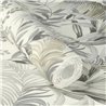 Rasch|Papier peint tropical plantes exotiques gris|Tropical