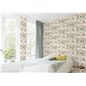 Rasch|Papier peint plantes tropicales multicolores|Tropical
