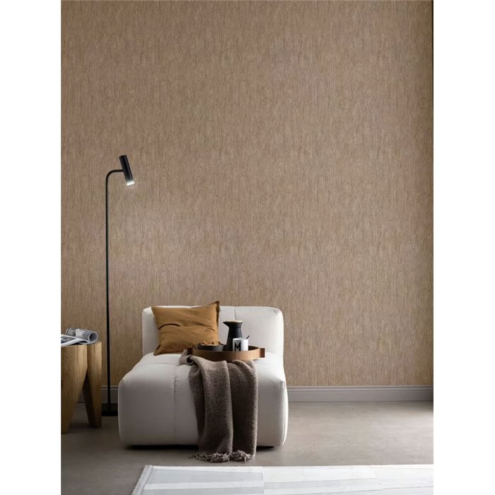 Rasch|Papel pintado efecto madera con textura marrón|Imitacion Madera