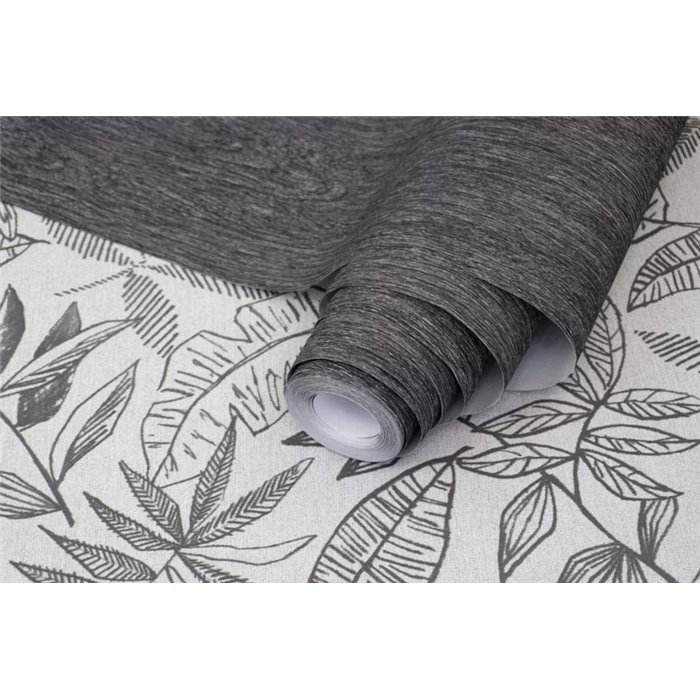 Rasch|Wallpaper textured anthracite wood-effect|Wood Imitation