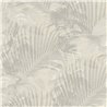 Rasch|Papier peint feuilles de palmier beige|Tropical